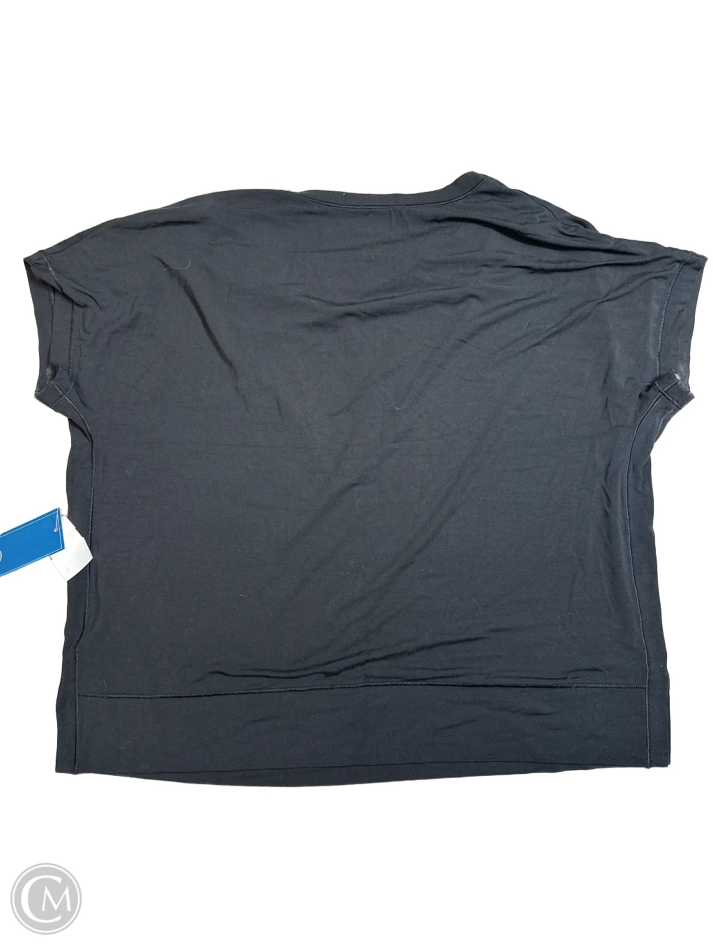 Athletic Top Short Sleeve By Athleta In Black, Size: M