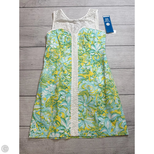 Dress Designer By Lilly Pulitzer In Blue & Green, Size: M