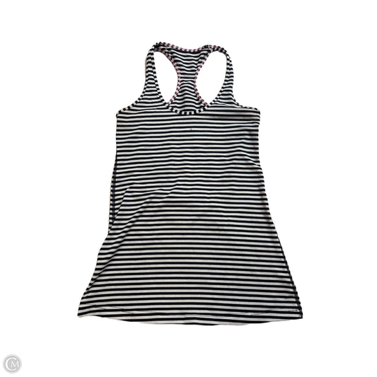 Athletic Tank Top By Lululemon In Striped Pattern, Size: S