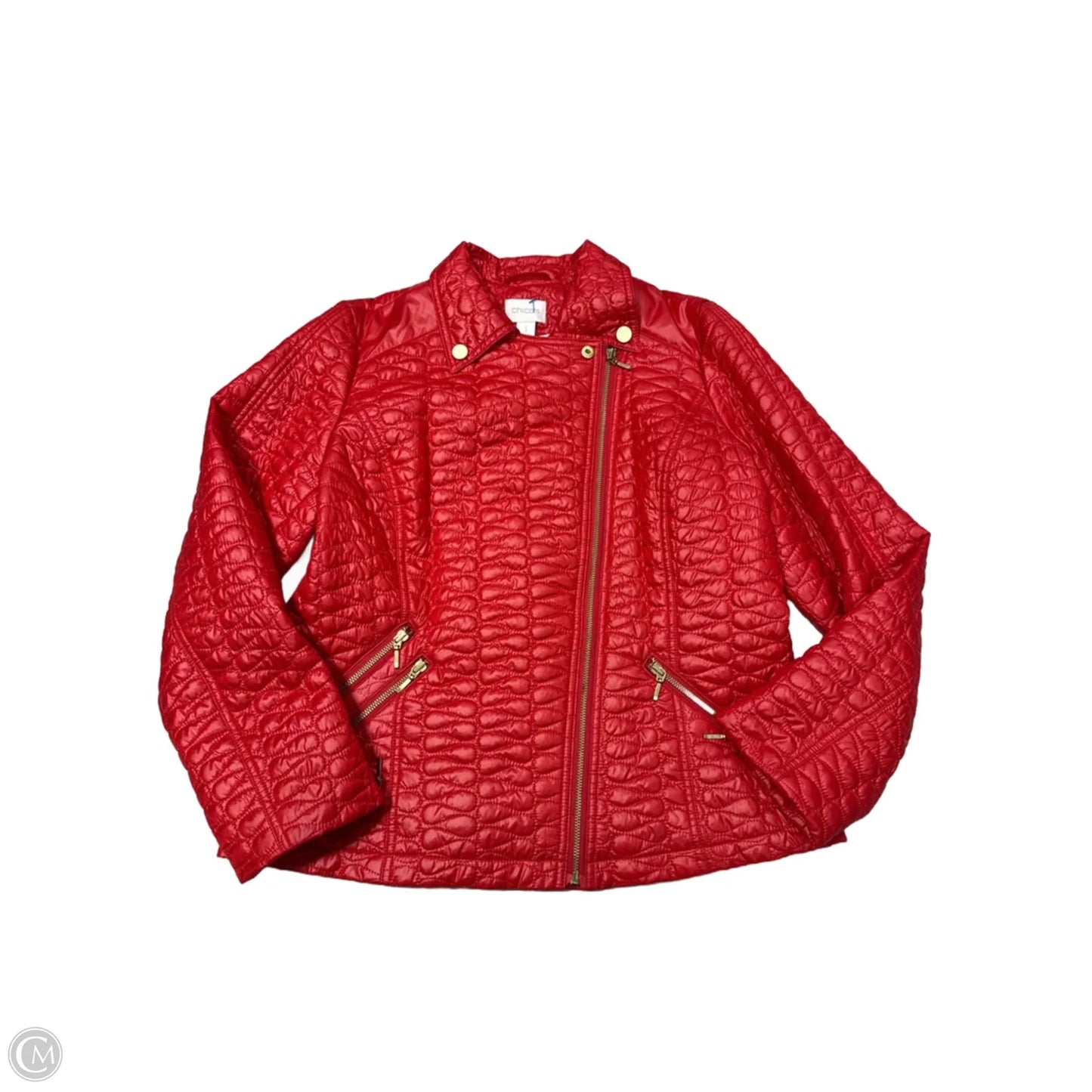 Blazer By Chicos In Red, Size: M