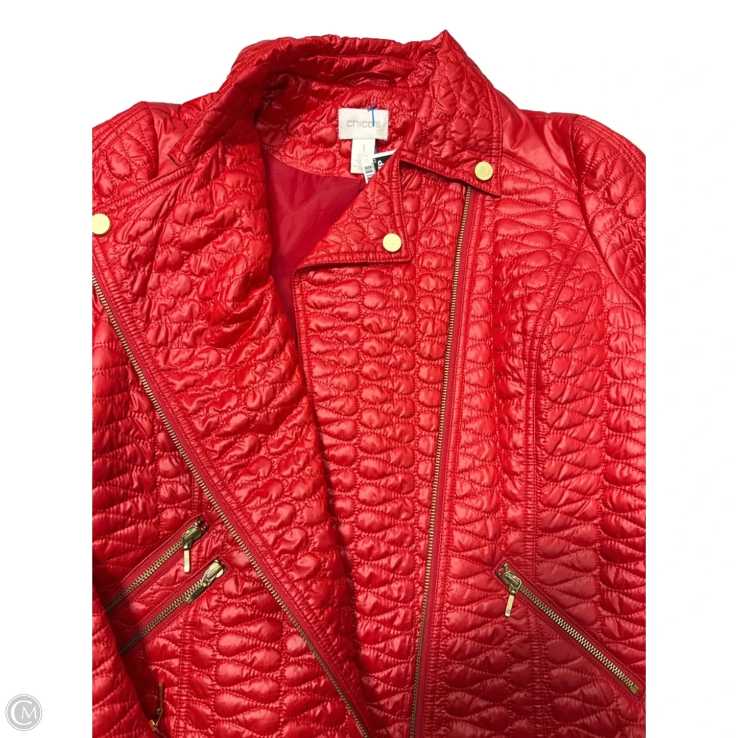 Blazer By Chicos In Red, Size: M