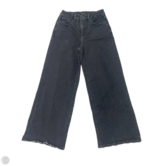 Jeans Straight By Good American In Black, Size: 8