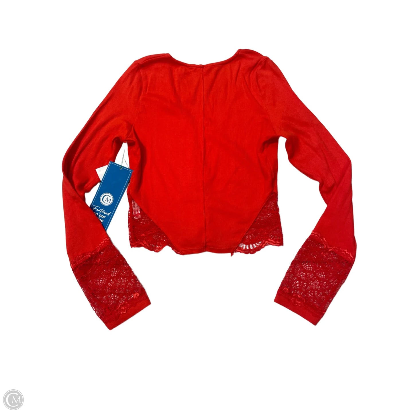Top Long Sleeve By Free People In Orange, Size: Sp