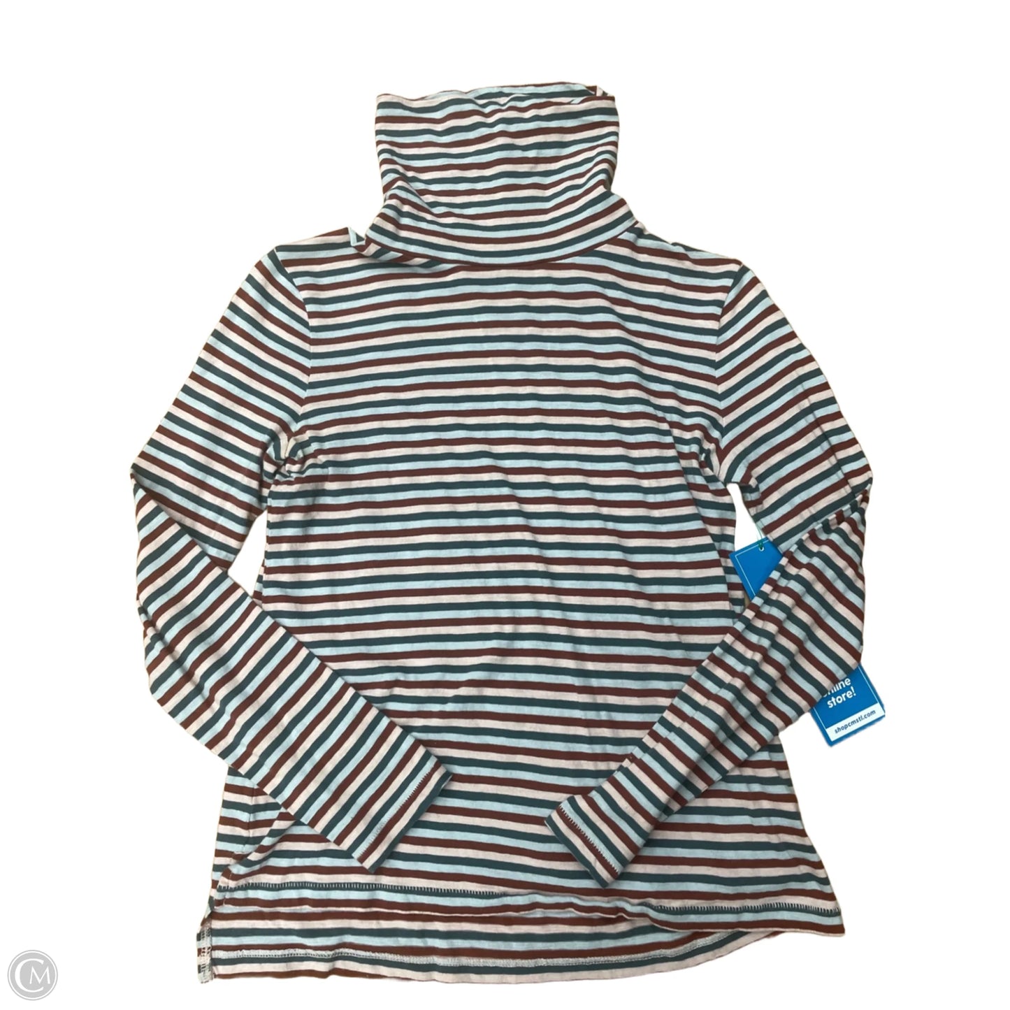 Top Long Sleeve Basic By Madewell In Striped Pattern, Size: Xs