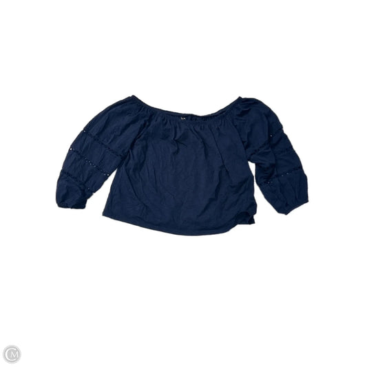 Top Long Sleeve Designer By Lilly Pulitzer In Navy, Size: Xl