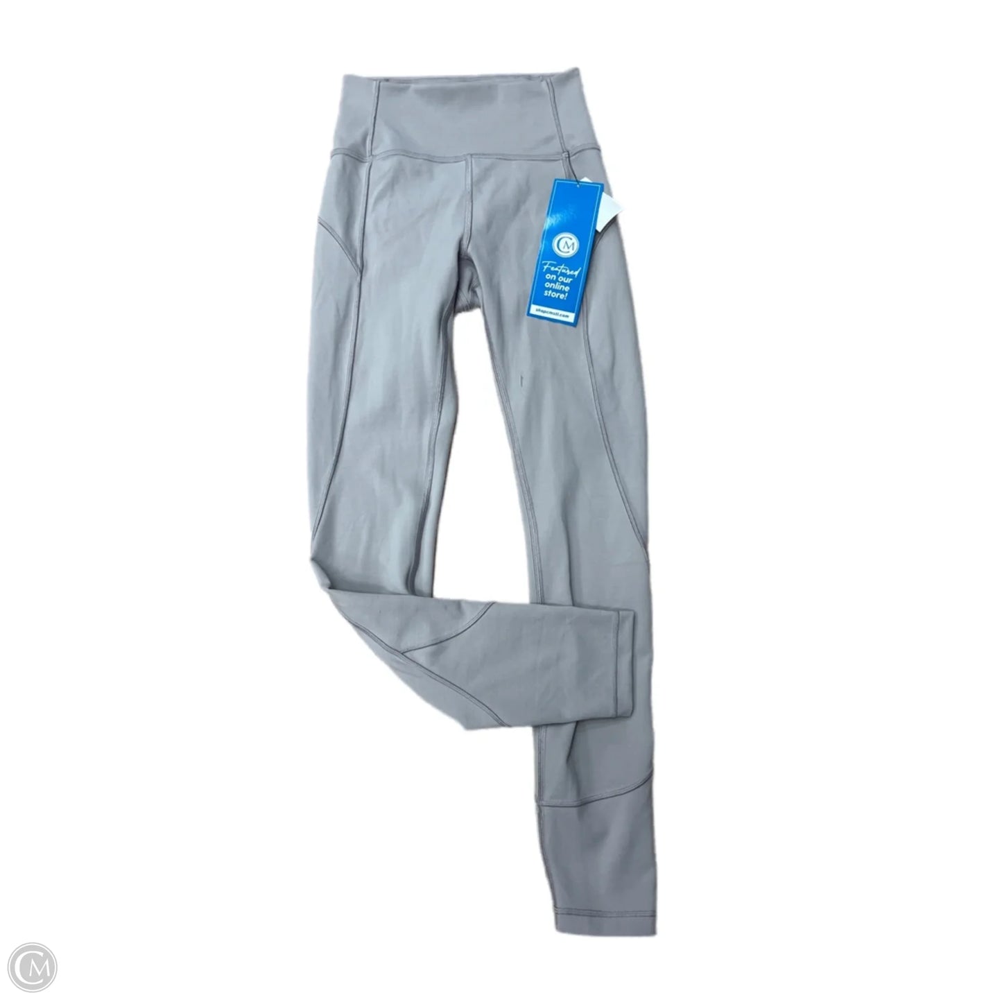 Athletic Leggings By Lululemon In Grey, Size: Xs