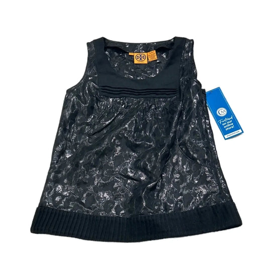 Top Sleeveless Designer By Tory Burch In Black, Size: S