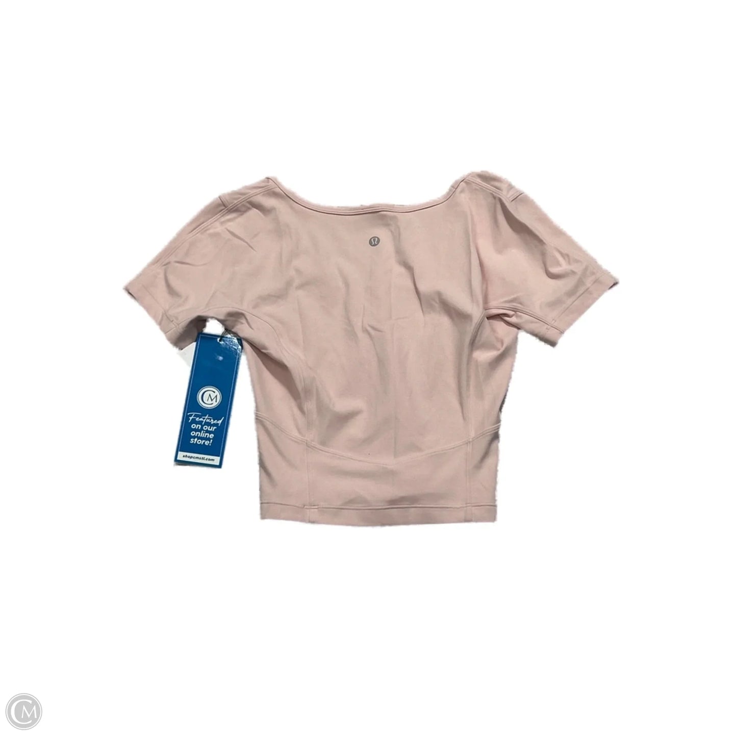 Athletic Top Short Sleeve By Lululemon In Pink, Size: S