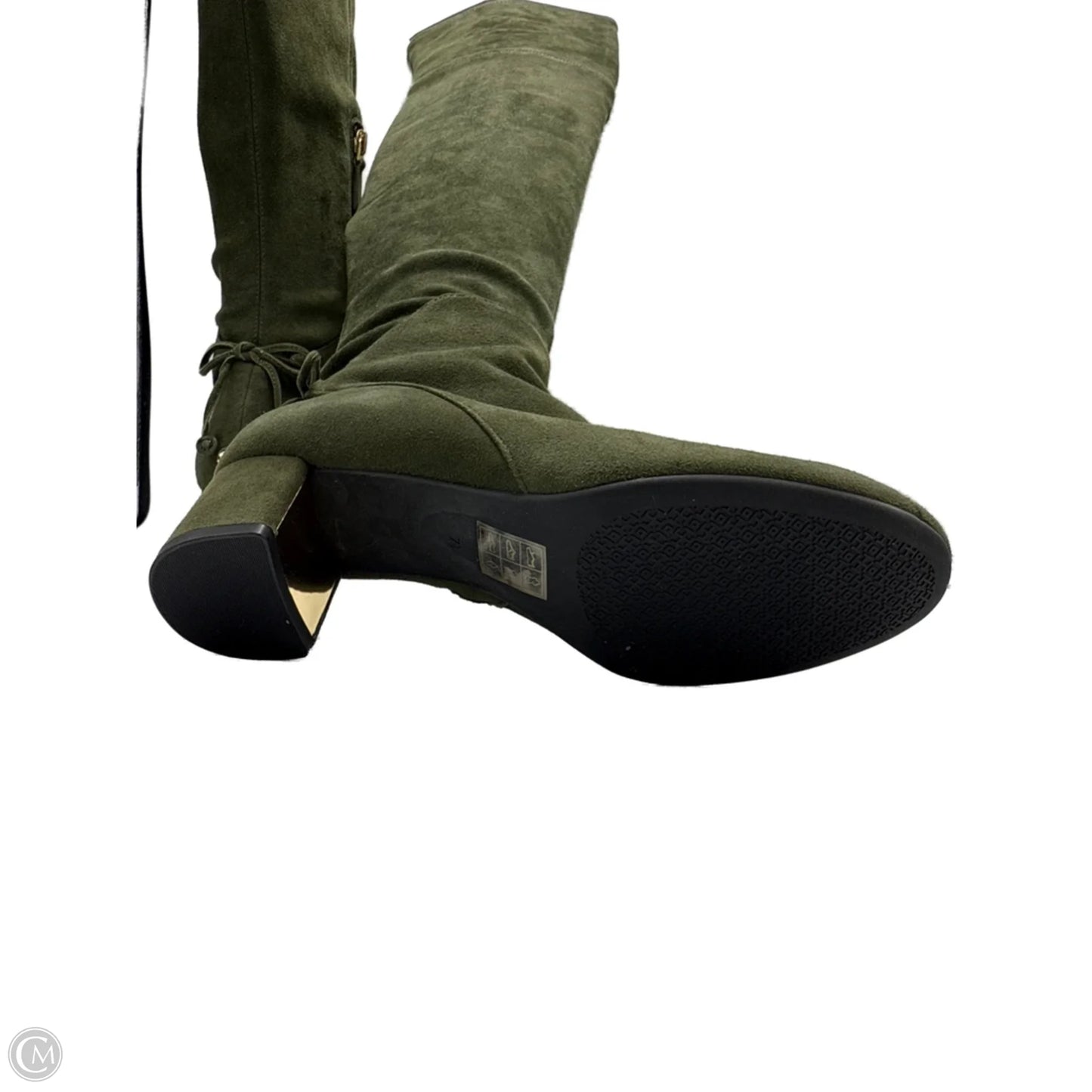 Boots Knee High Designer By Tory Burch In Green, Size: 7.5