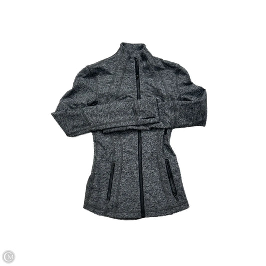 Athletic Jacket By Lululemon In Grey, Size: Xs
