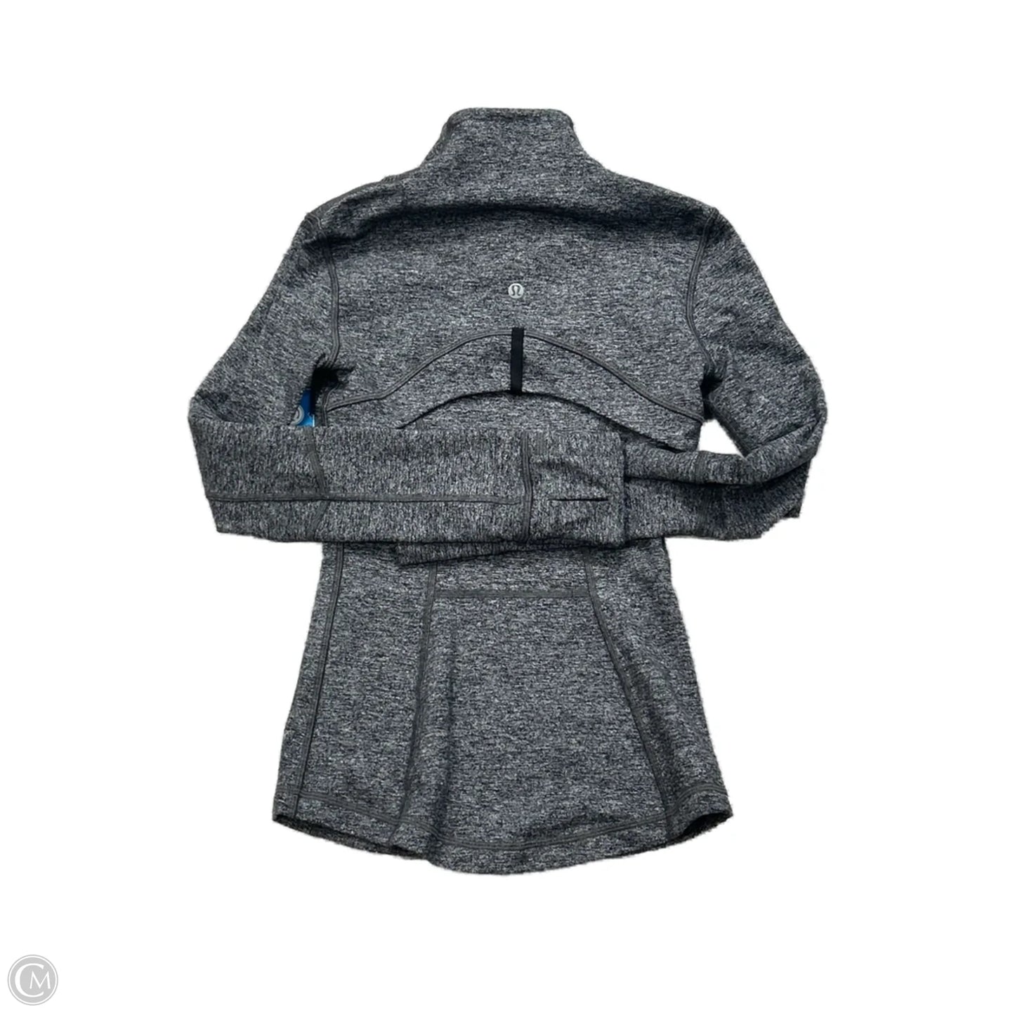 Athletic Jacket By Lululemon In Grey, Size: Xs
