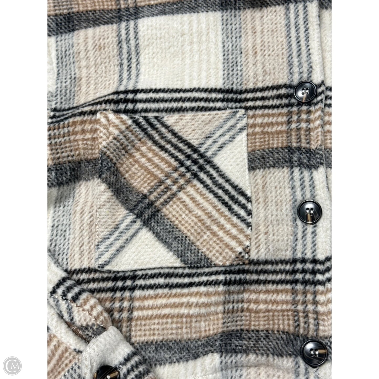 Jacket Shirt By Stunn’d In Brown, Size: M