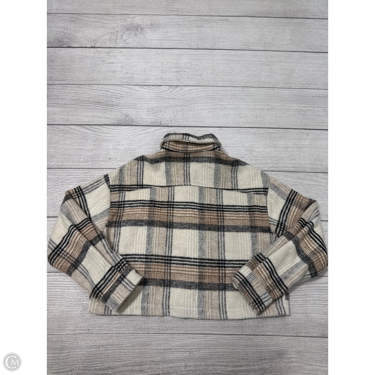 Jacket Shirt By Stunn’d In Brown, Size: M
