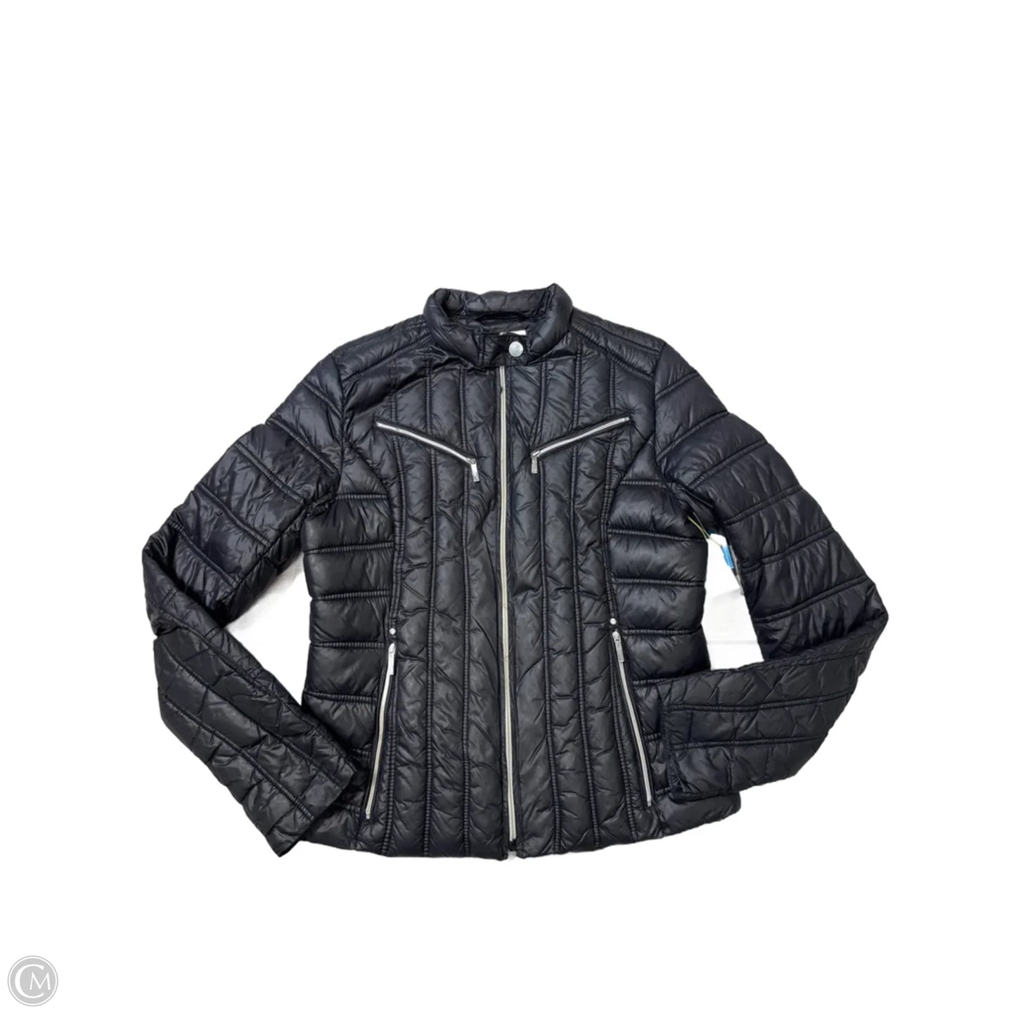 Coat Puffer & Quilted By Laundry In Black, Size: L