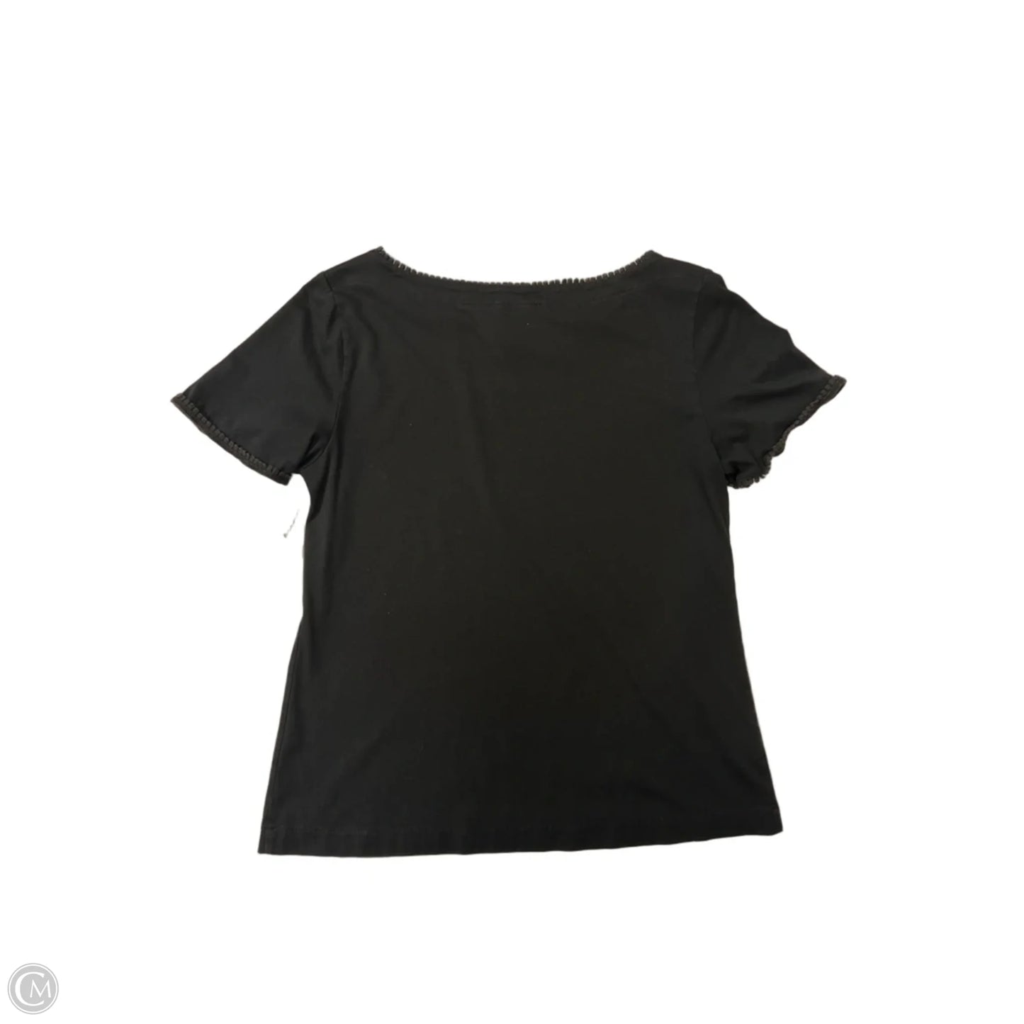 Top Short Sleeve Basic By Ann Taylor In Black, Size: M