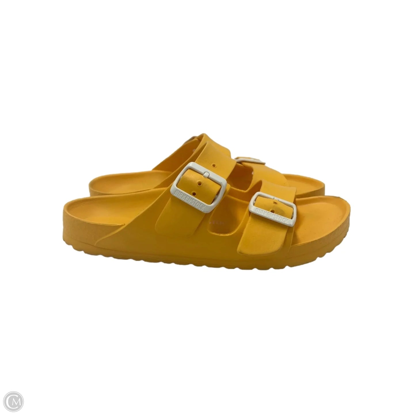 Sandals Designer By Birkenstock In Yellow, Size: 7.5
