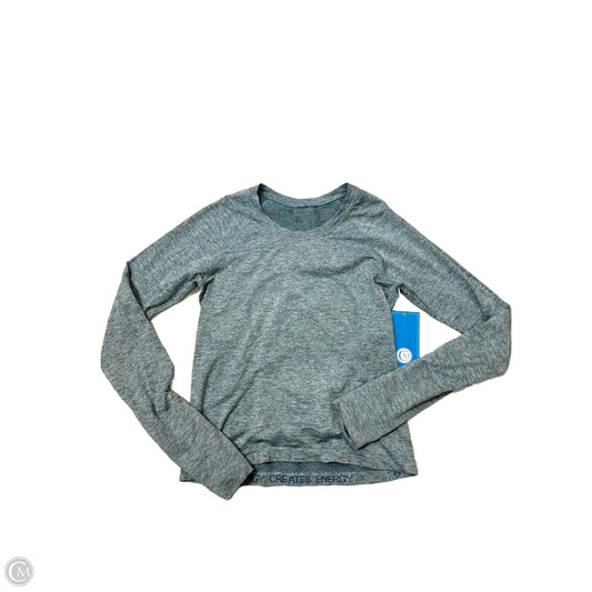 Athletic Top Long Sleeve Crewneck By Lululemon In Blue, Size: S