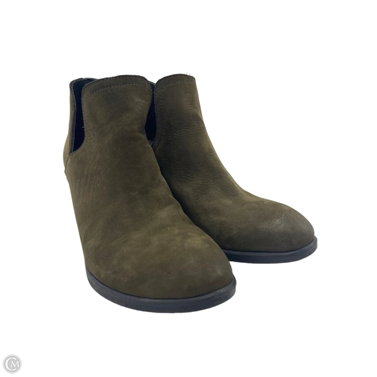 Boots Ankle Heels By Bueno In Green, Size: 6