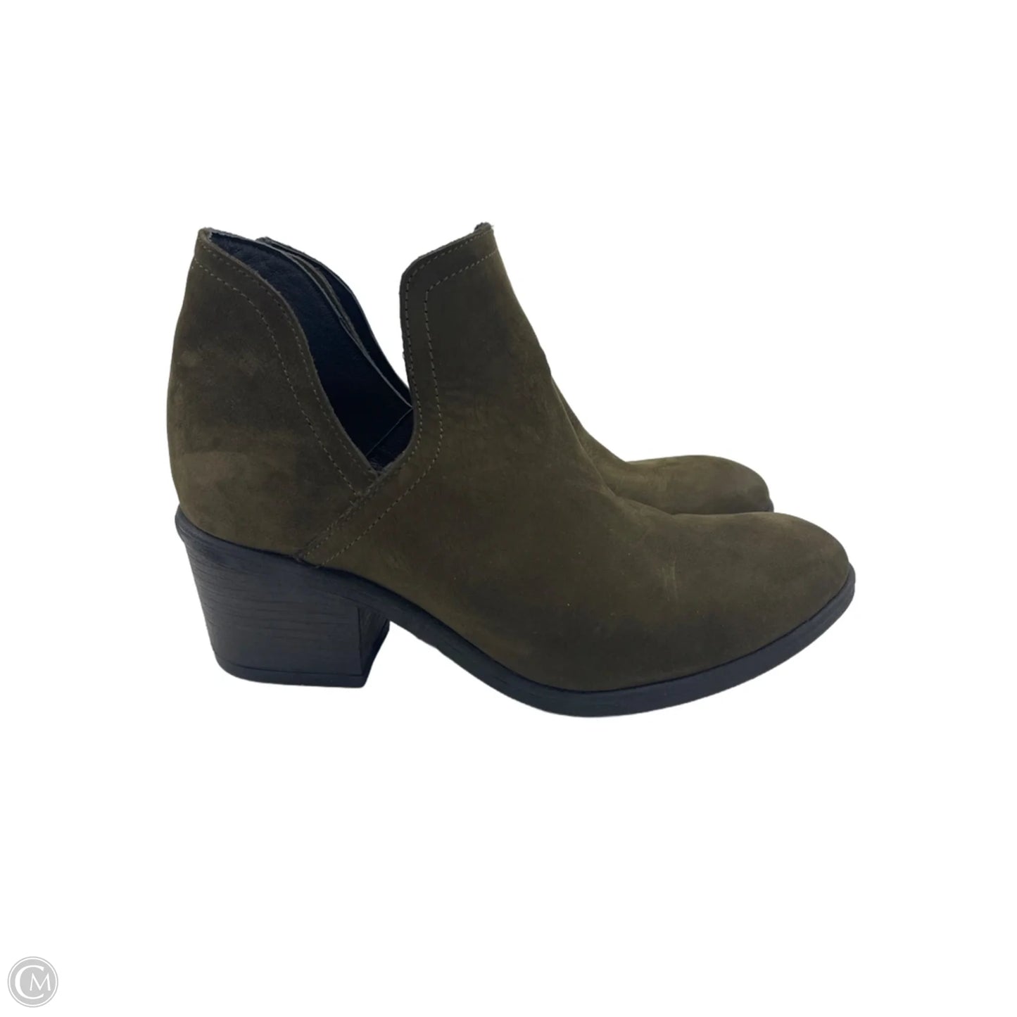 Boots Ankle Heels By Bueno In Green, Size: 6