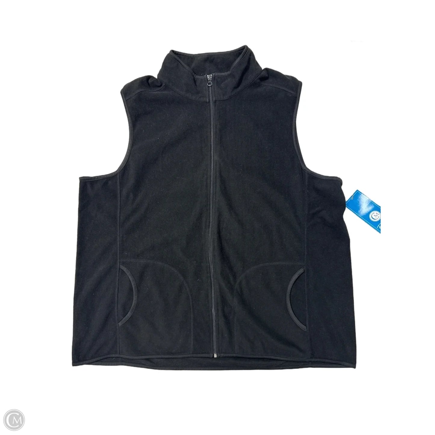 Vest Fleece By Danskin In Black, Size: 3x