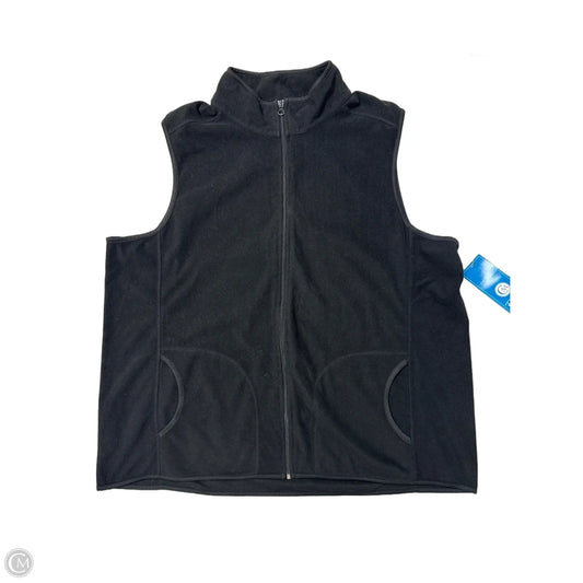Vest Fleece By Danskin In Black, Size: 3x