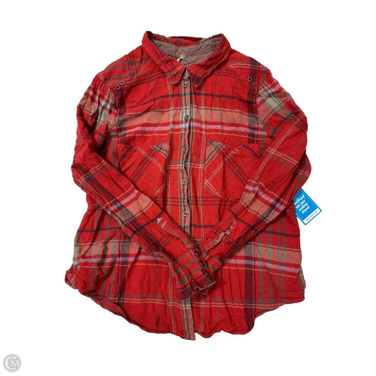 Top Long Sleeve By Free People In Red, Size: L