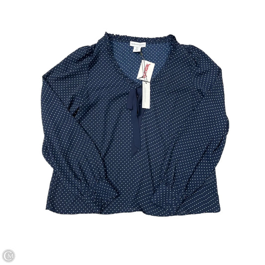 New! Top Long Sleeve By Cupcakes And Cashmere In Polkadot Pattern, Size: S