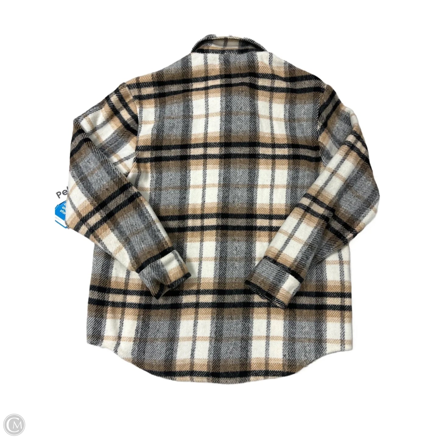 Jacket Shirt By C By One In Plaid Pattern, Size: Sp