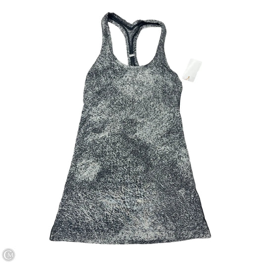 Athletic Tank Top By Lululemon In Black & White, Size: S