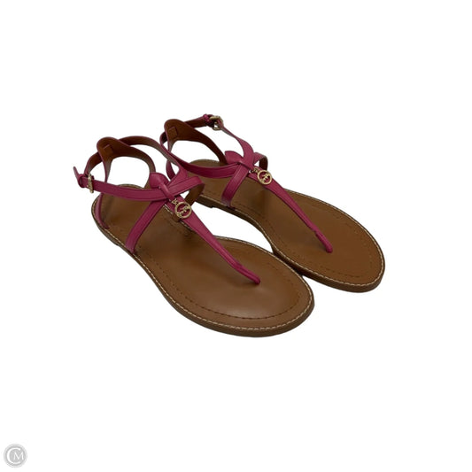 Sandals Designer By Coach In Pink, Size: 9