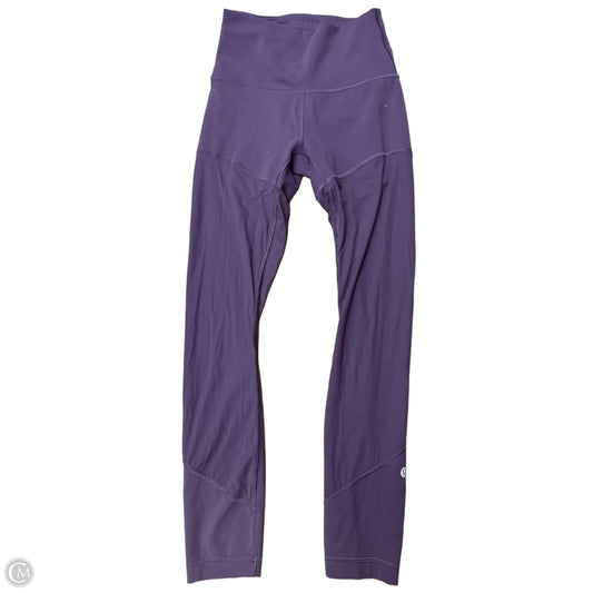 Athletic Leggings By Lululemon In Purple, Size: S