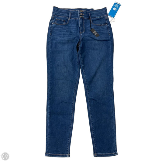 Jeans Skinny By Ann Taylor In Blue Denim, Size: 12