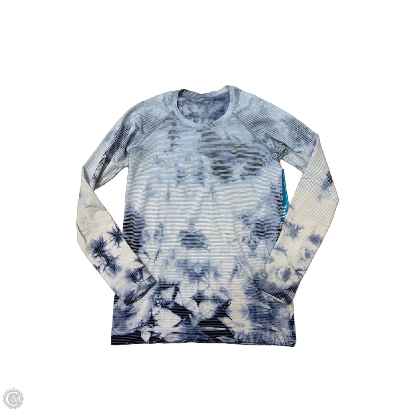 Athletic Top Long Sleeve Crewneck By Lululemon In Blue, Size: M