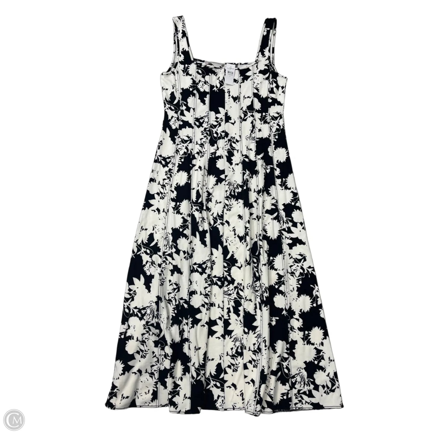 New! Dress Casual Maxi By Loft In Black & White, Size: M