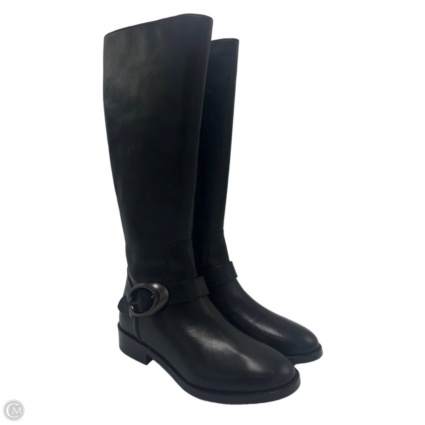Boots Designer By Coach In Black, Size: 5