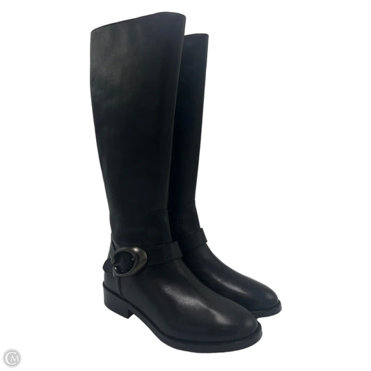 Boots Designer By Coach In Black, Size: 5
