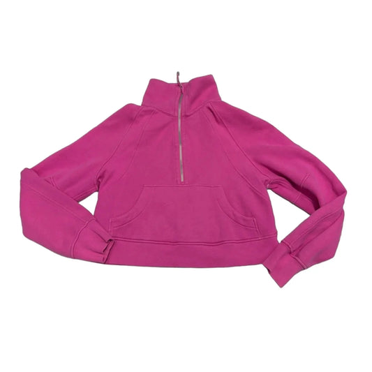 Athletic Sweatshirt Collar By Lululemon In Pink, Size: S