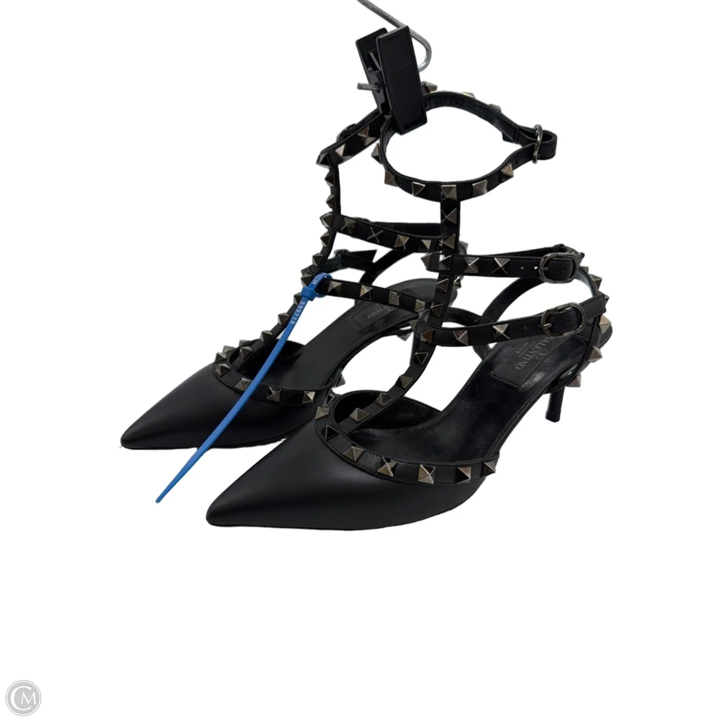 Sandals Luxury Designer By Valentino-garavani In Black, Size: 6.5