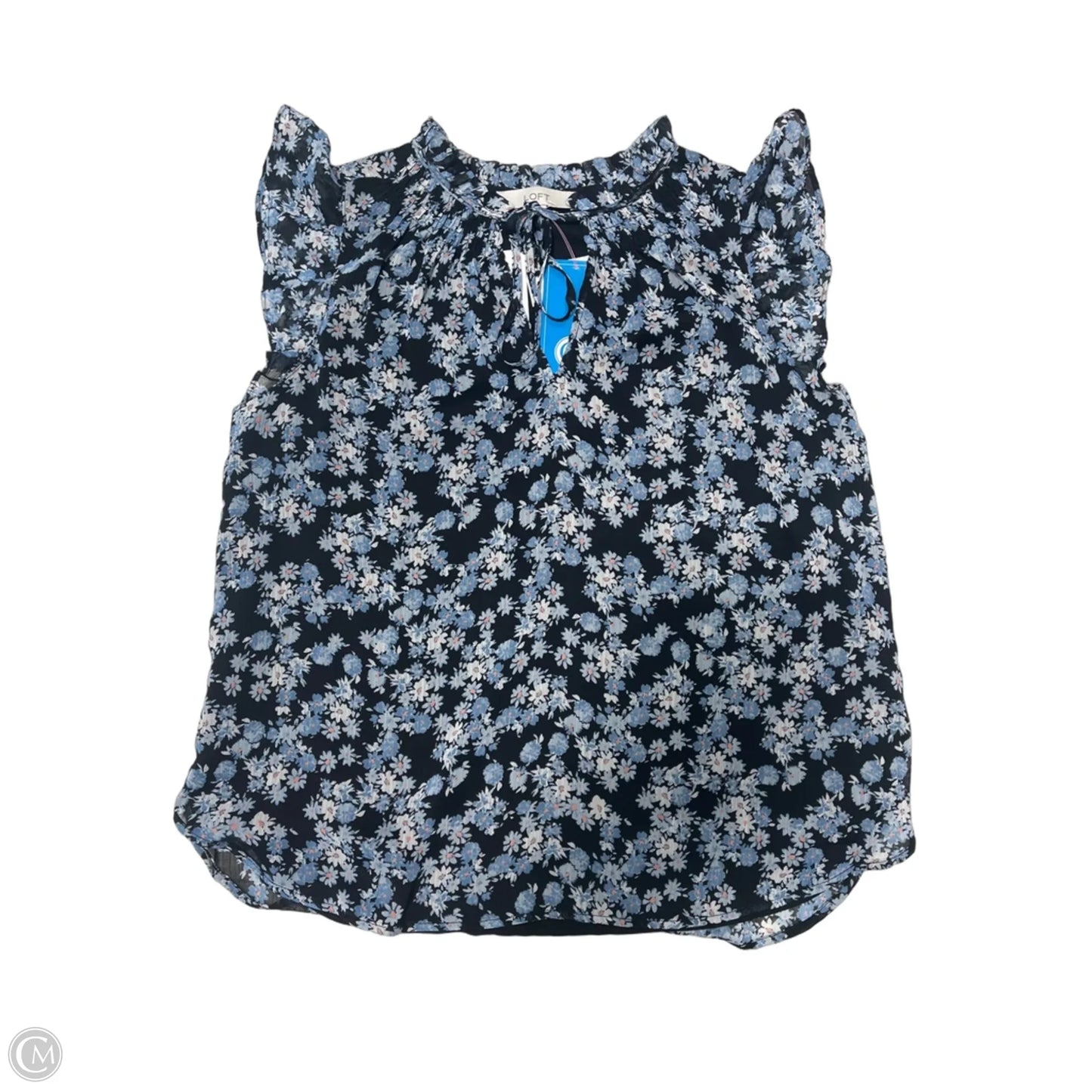 New! Top Short Sleeve By Loft In Floral Print, Size: M