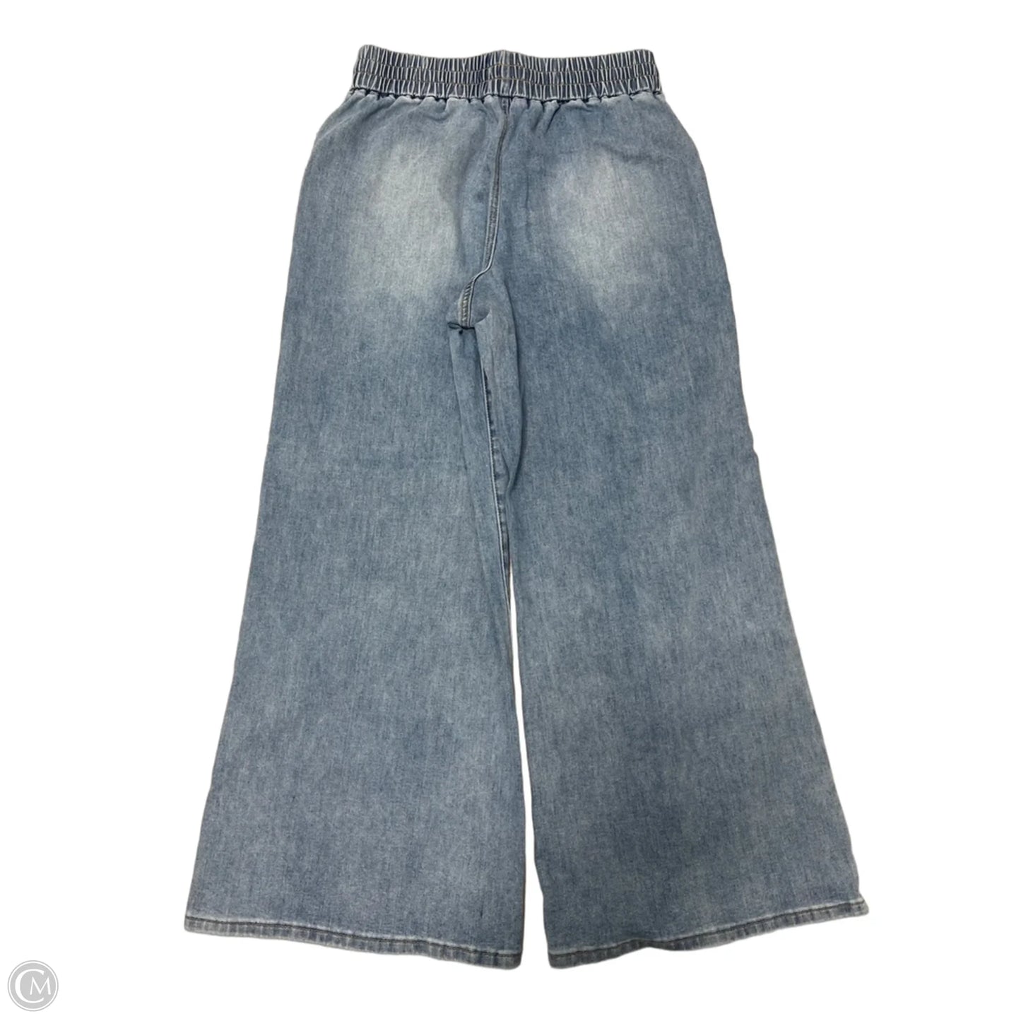 Pants Wide Leg By Oneso In Blue Denim, Size: 10