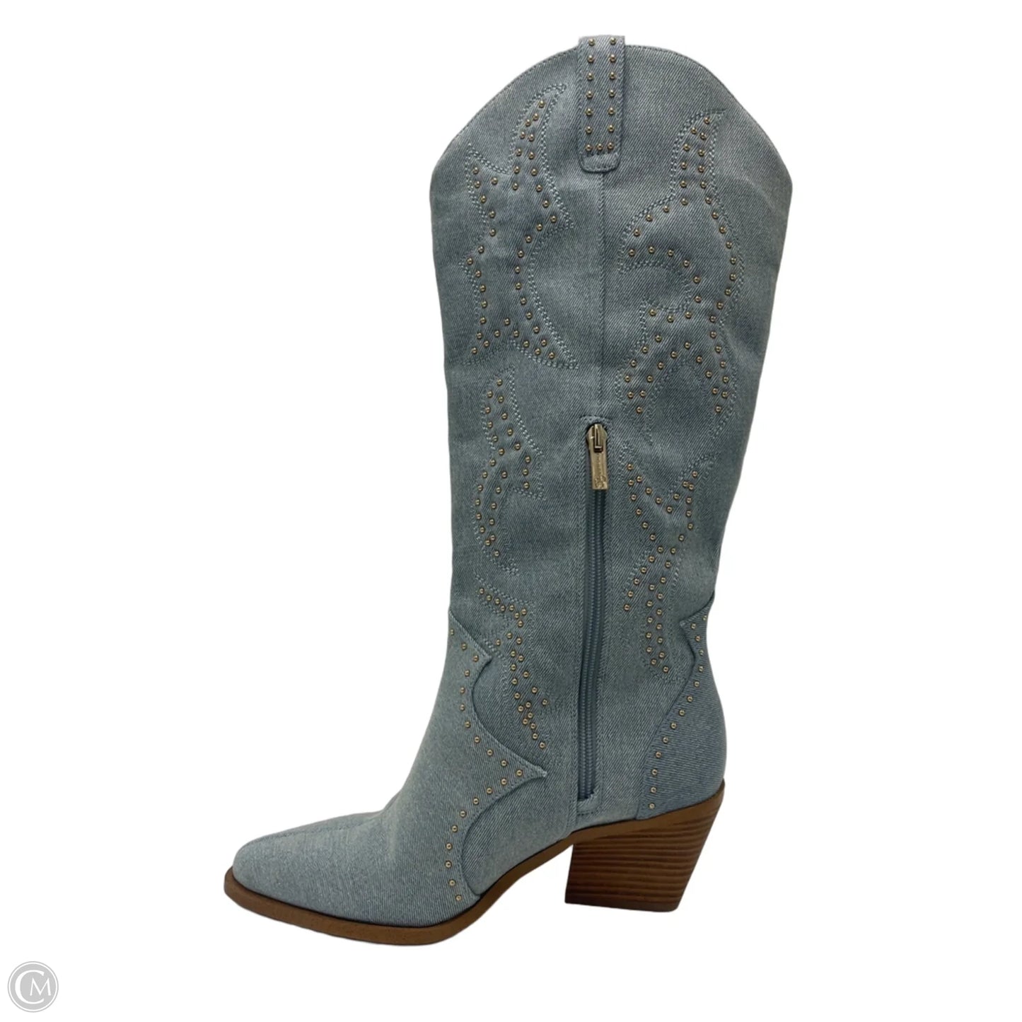 Boots Knee Heels By Jessica Simpson In Blue, Size: 9