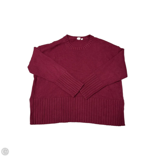 Sweater By Gap In Maroon, Size: M
