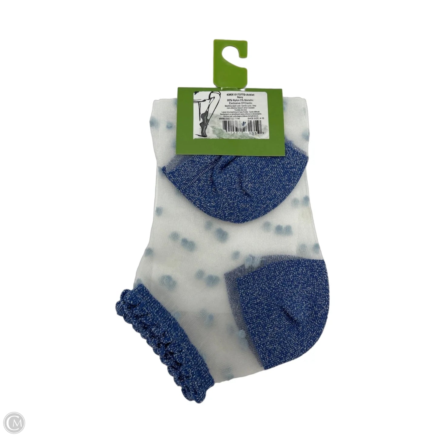New! Socks Designer By Kate Spade In Polkadot Pattern, Size: One Size