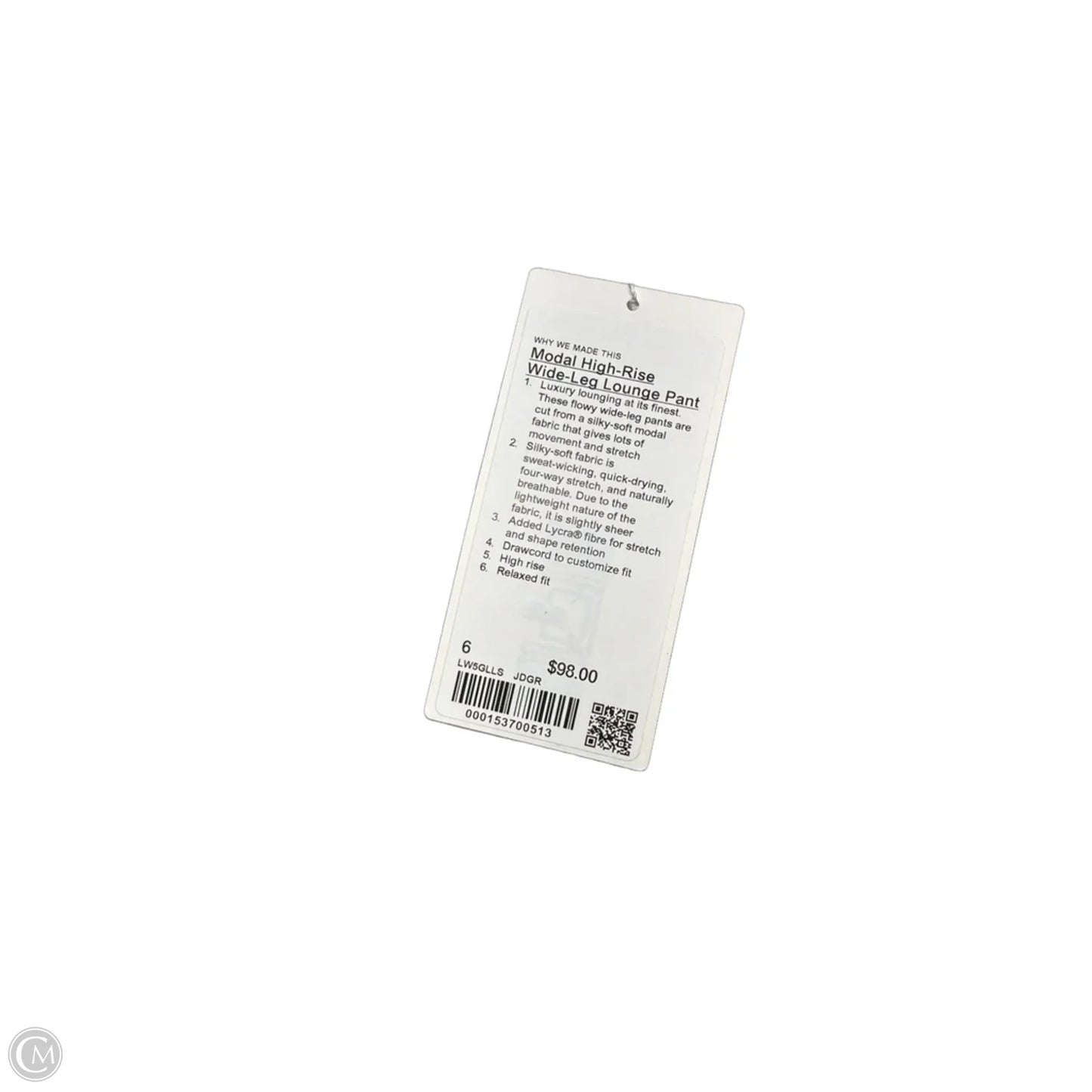 New! Modal High-Rise Wide-Leg Lounge Pant By Lululemon In Grey, Size: S