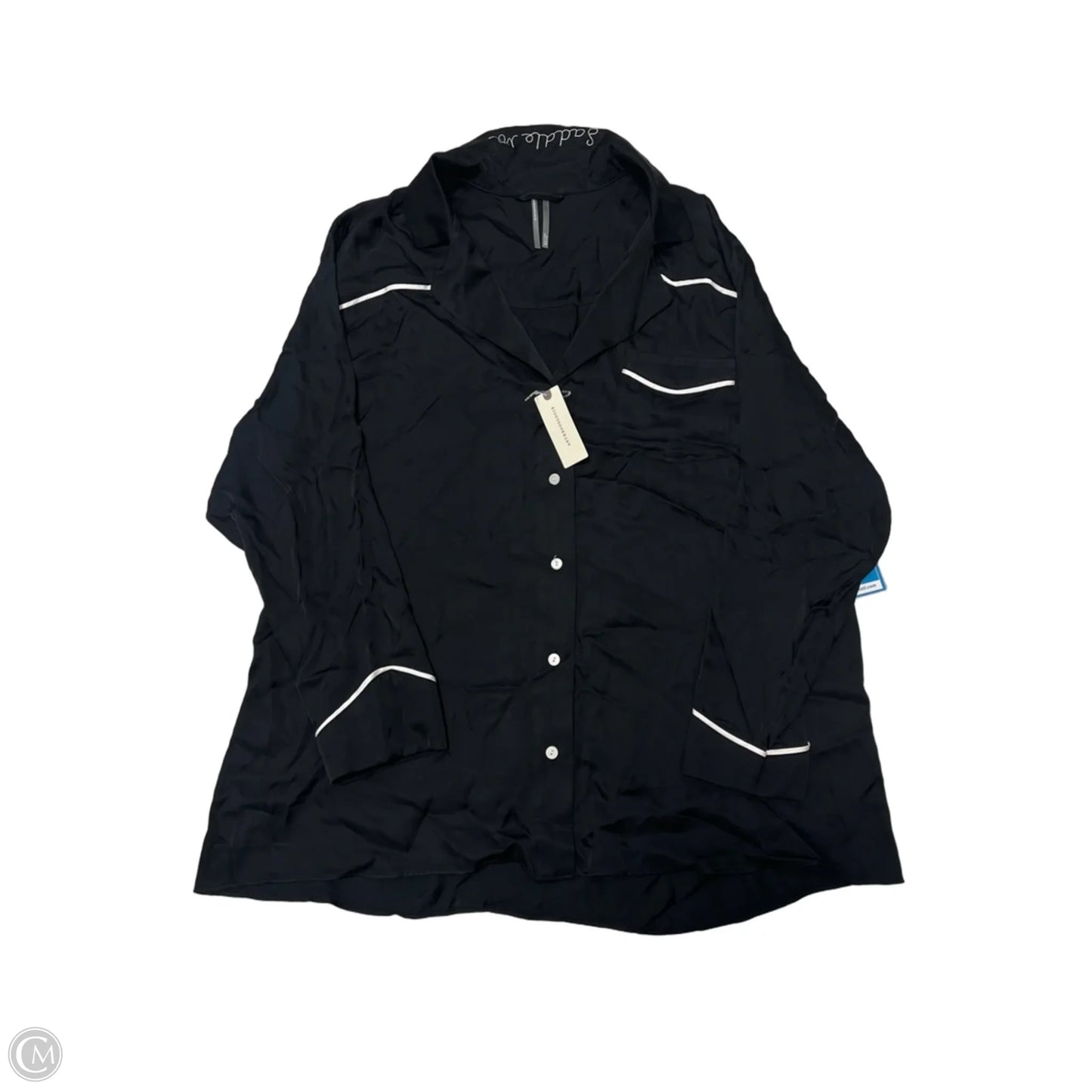 New! Pajama Top Long Sleeve By Anthropologie In Black, Size: S