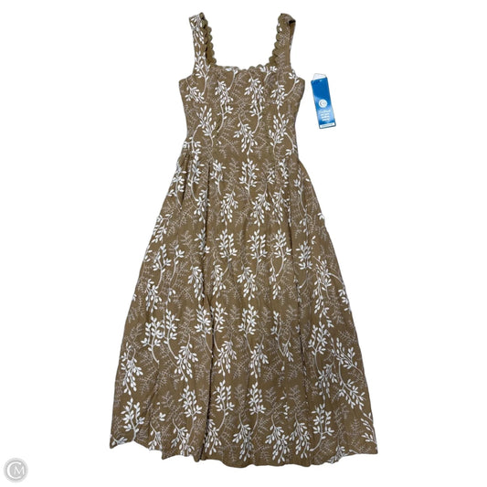 Dress Casual Maxi By Moon River In Brown & White, Size: M