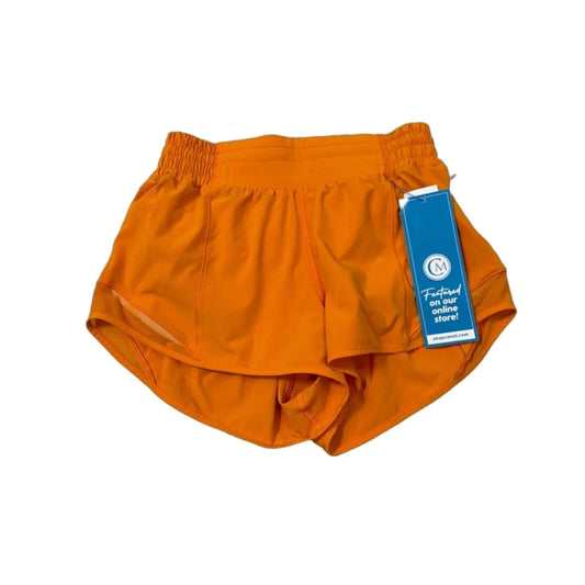 Athletic Shorts By Lululemon In Orange, Size: S