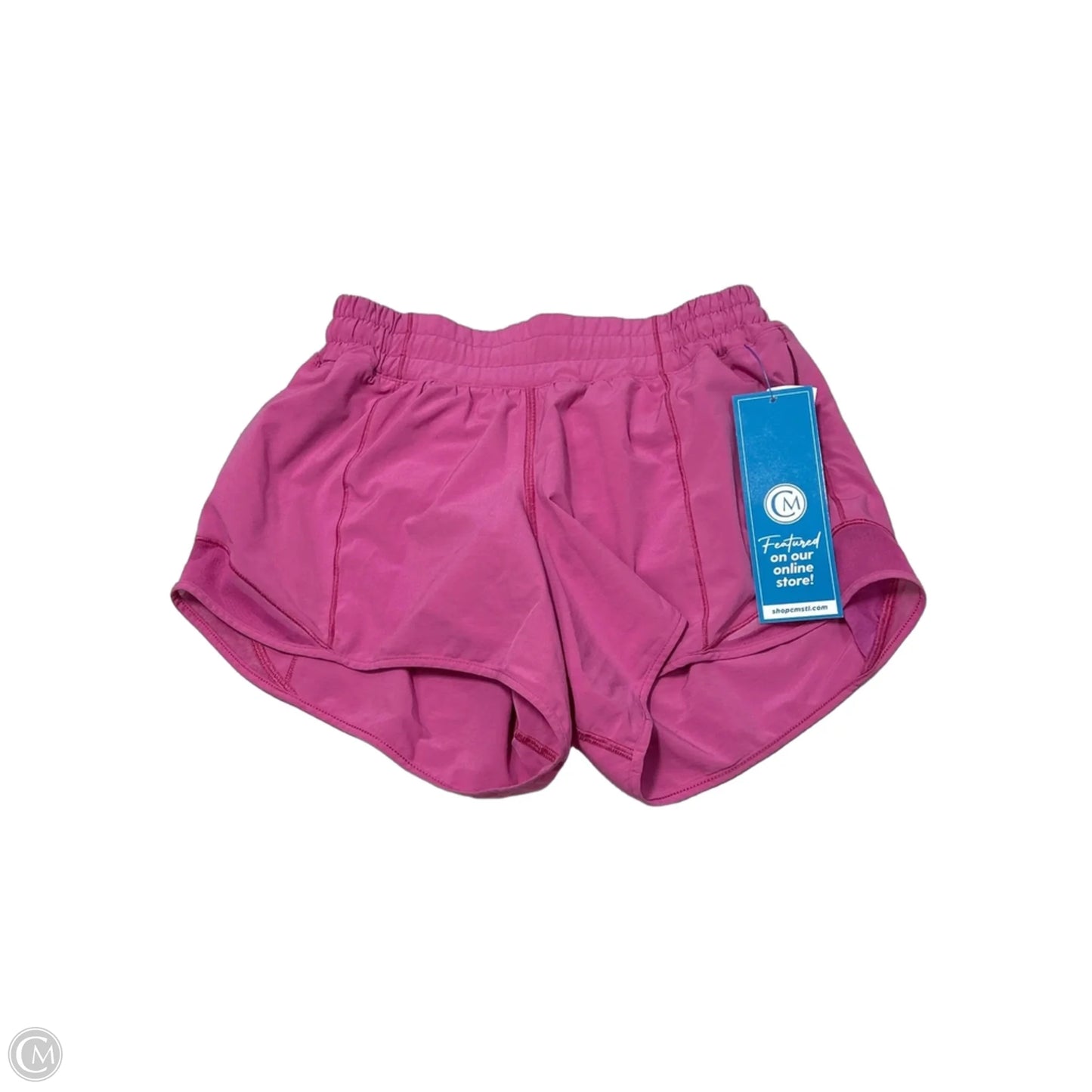 Athletic Shorts By Lululemon In Pink, Size: S