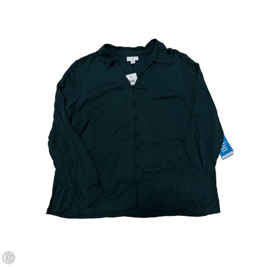New! Top Long Sleeve By J. Jill In Teal, Size: Mp