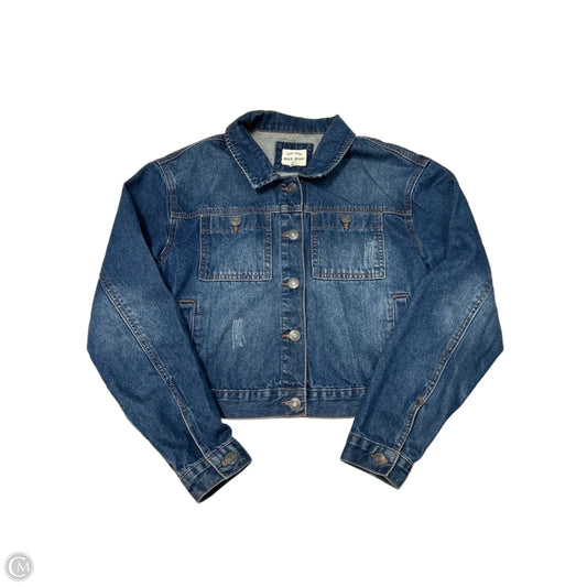 Jacket Denim By Wax Jean In Blue Denim, Size: S